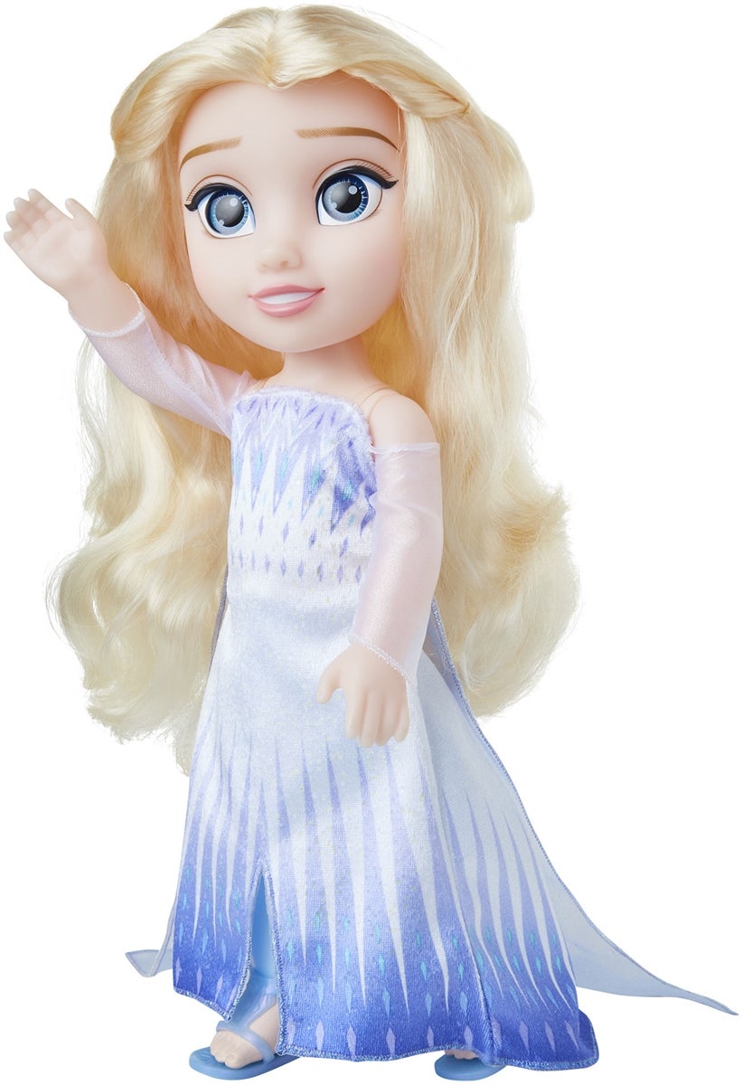 Elsa Frozen 2 Snow queen white dress doll with hair down