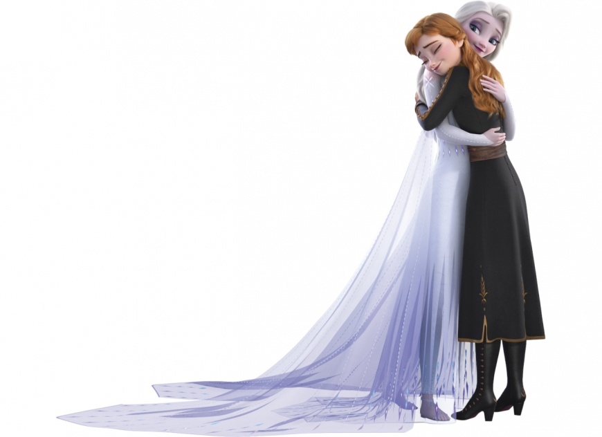 Frozen 2 Anna and Elsa hug in finale