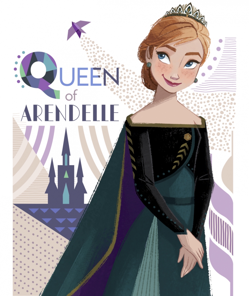 Frozen 2 Anna queen of Arendelle new official art