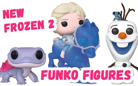 Funko released 3 new Frozen 2 figures: Elsa Riding Nokk, Salamander Bruni and Olaf with Fire Salamander