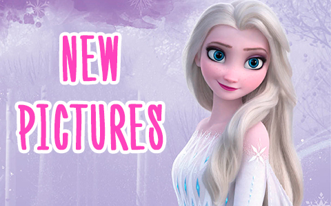 More new Frozen 2 pictures of Elsa in white dress, hair down, fifth spirit outfit