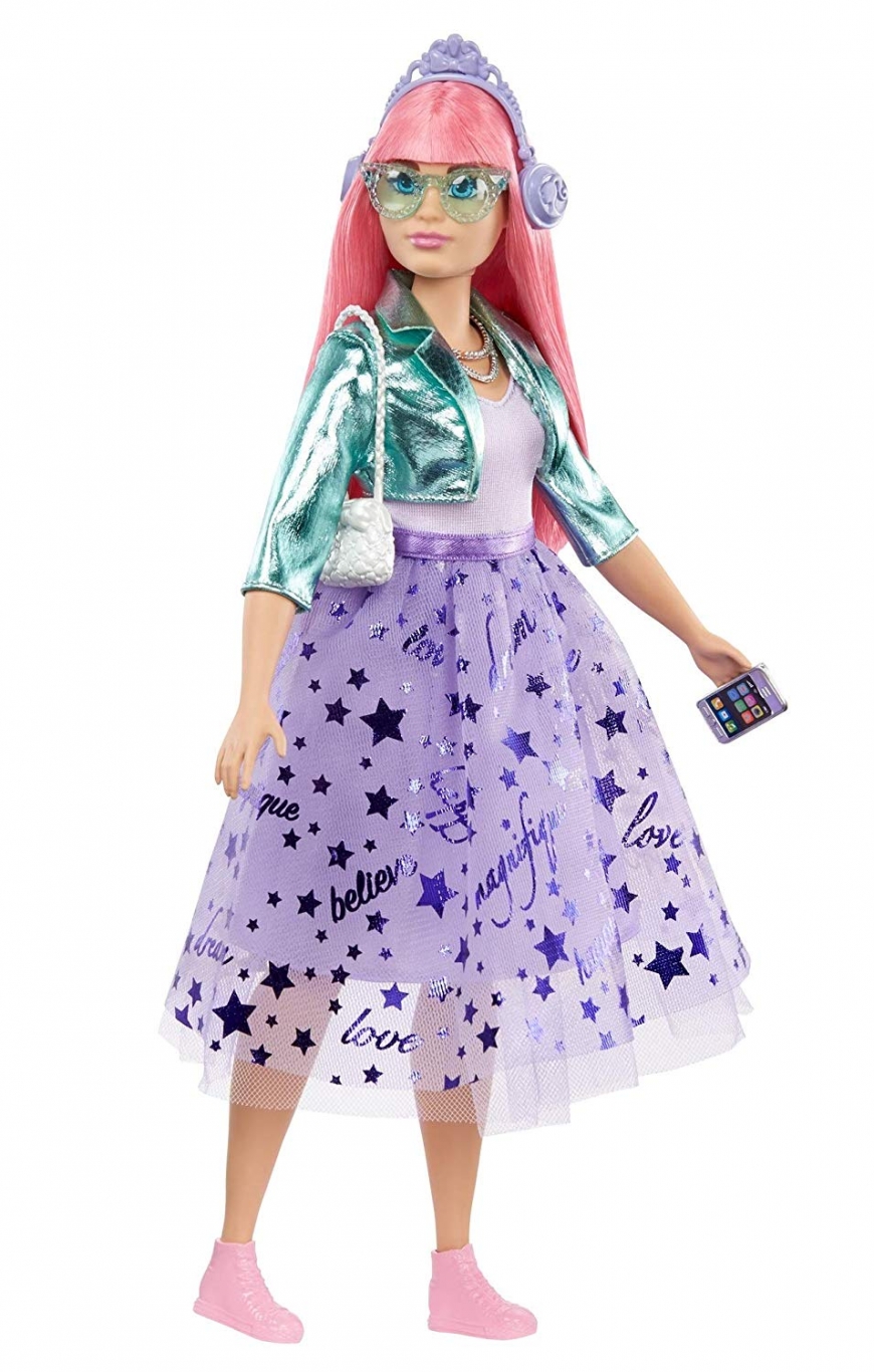 Barbie Princess Adventure doll with pink hair