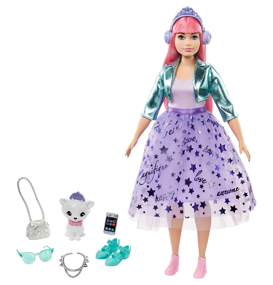 Barbie Princess Adventure doll with pink hair