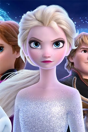 Frozen 2 Elsa doll with ponytail from battle with Nokk scene - Magical Discovery doll from Hasbro Frozen 2 Elsa doll with ponytail from battle with Nokk scene - Magical Discovery doll from Hasbro