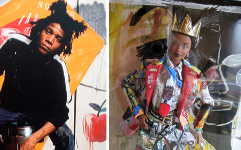 First image of the Jean Michel Basquiat Barbie collector 2020 doll