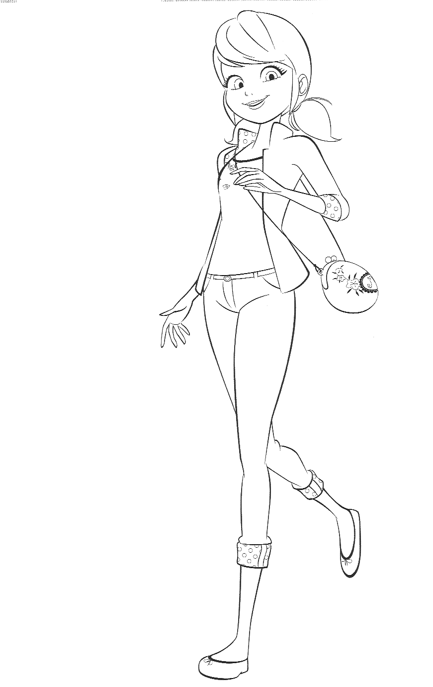 Miraculous Ladybug Coloring Pages With Marinette YouLoveIt