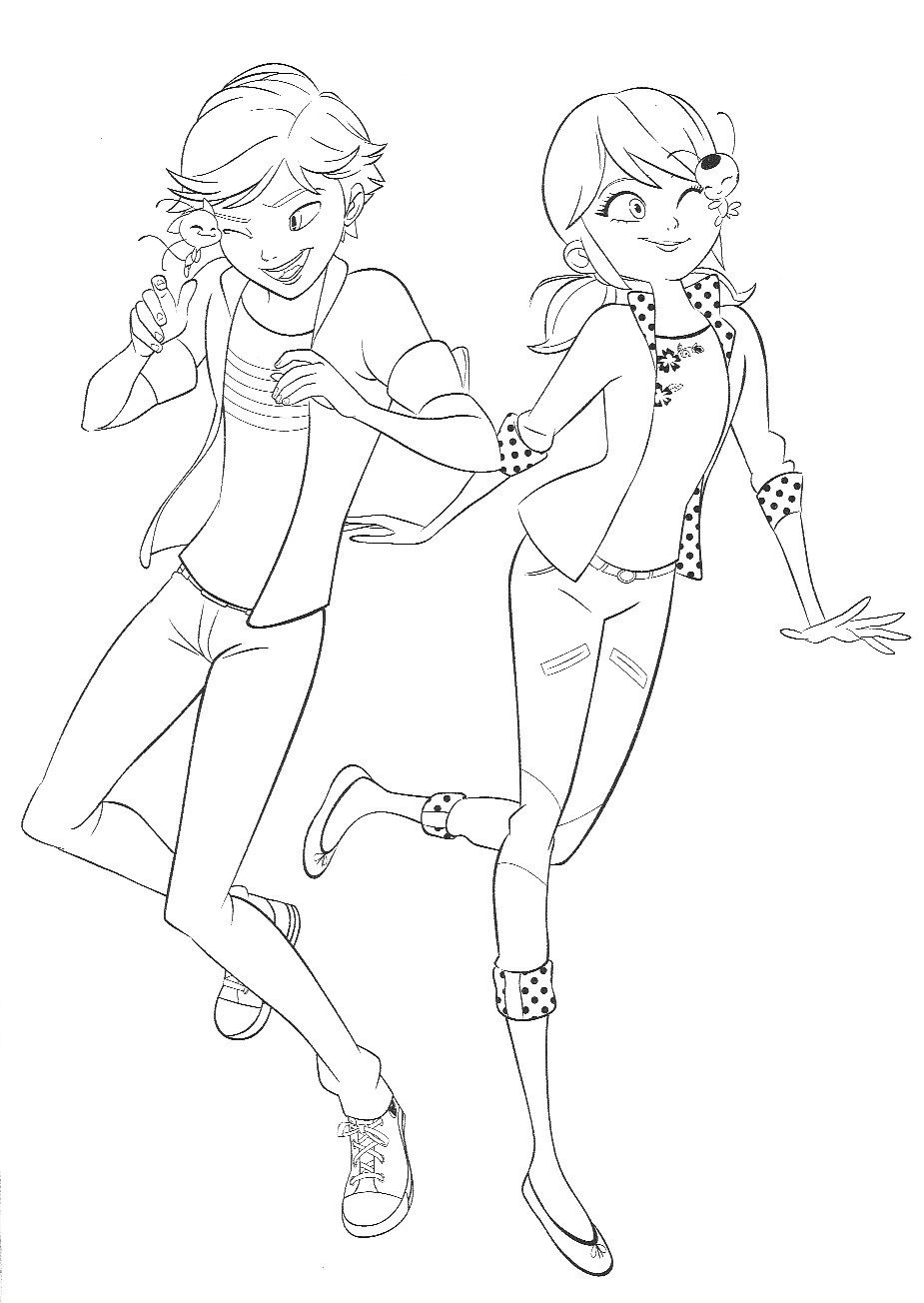 Miraculous Ladybug Coloring Pages With Marinette YouLoveIt