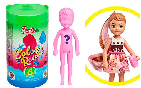 Barbie Chelsea Color Reveal dolls. Promo images, release date