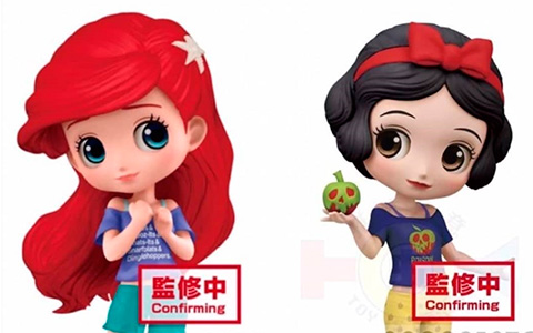 Disney Comfy Princess Ariel and Snow White Q Posket figures from Banpresto