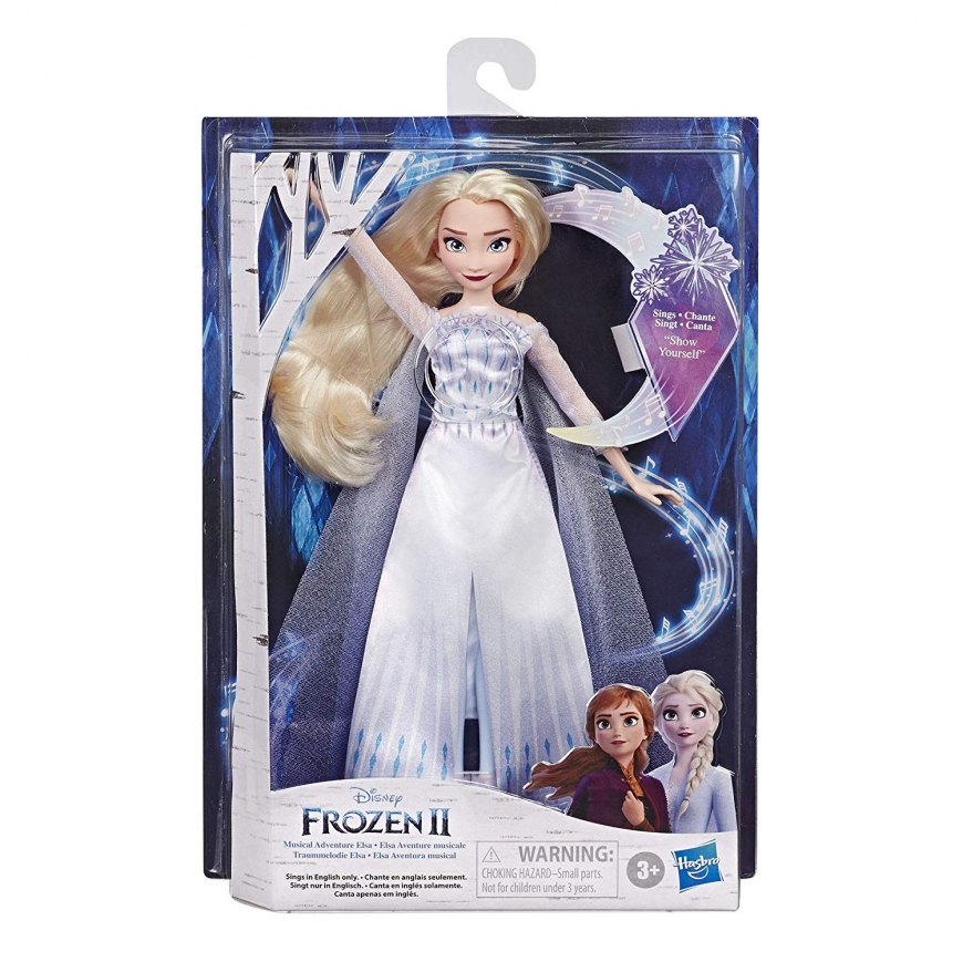 Frozen 2 Elsa white dress hair down doll