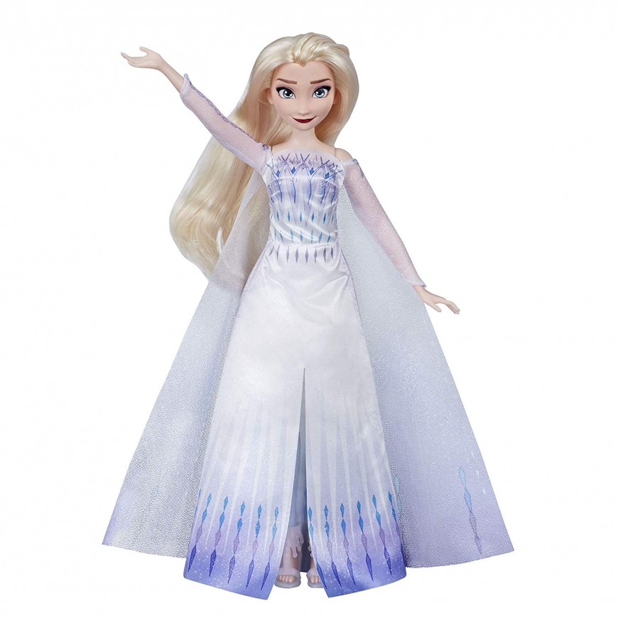 Frozen 2 Elsa white dress hair down doll