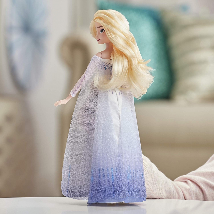 Frozen 2 Elsa white dress hair down doll