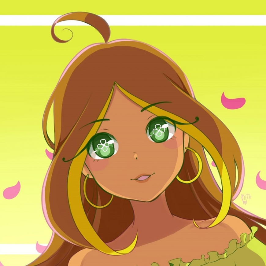 Beautiful Winx in anime style