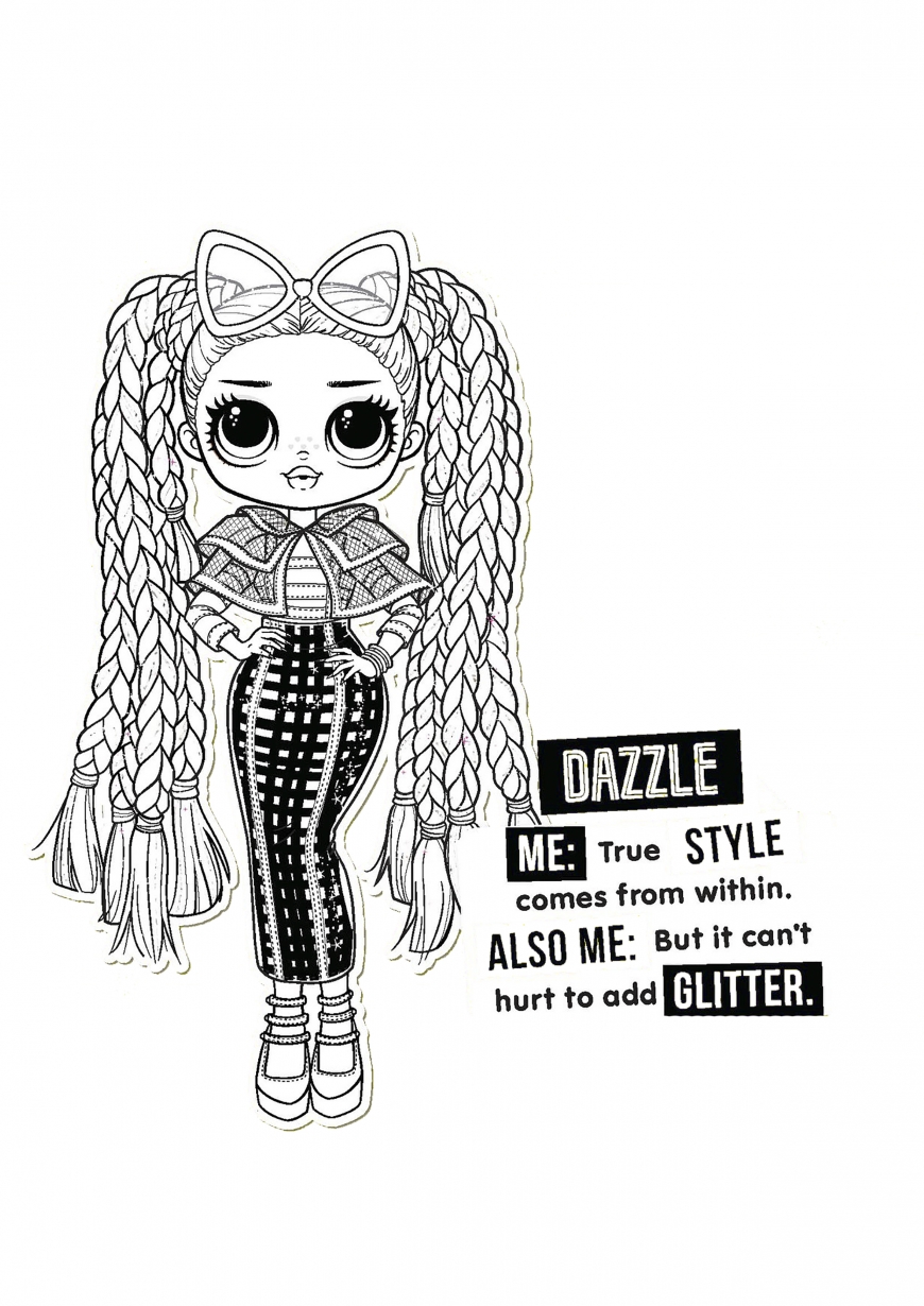 LOL OMG Dazzle coloring page
