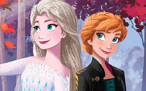 Frozen 2 Explore the North book. New Anna everyday outfit as a queen of Arendelle.