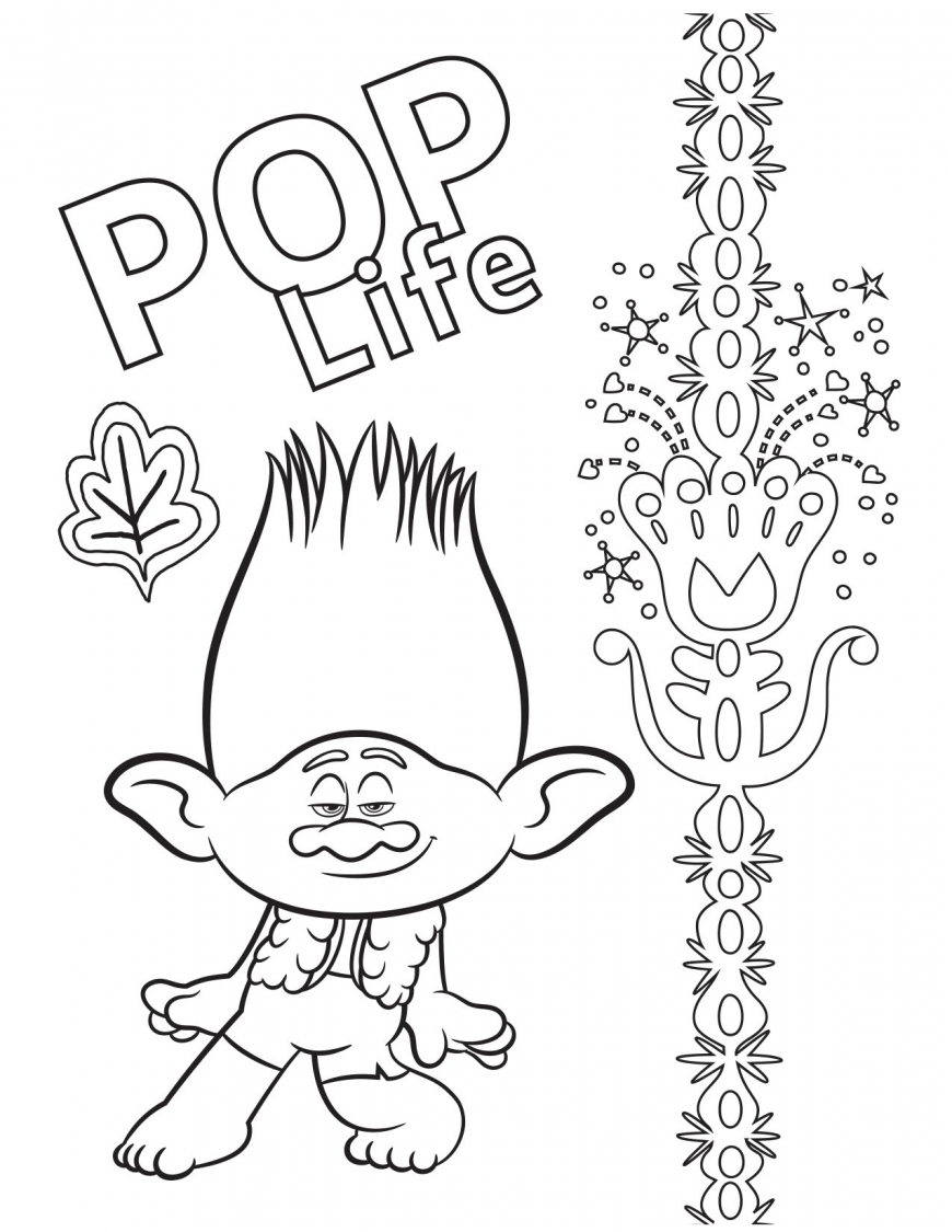 Trolls World Tour coloring pages