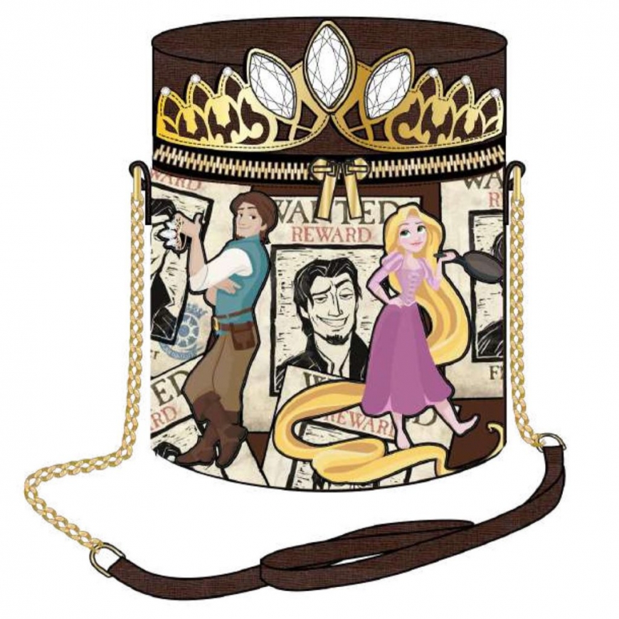 Rapunzel Wanted Cylinder Crossbody Purse