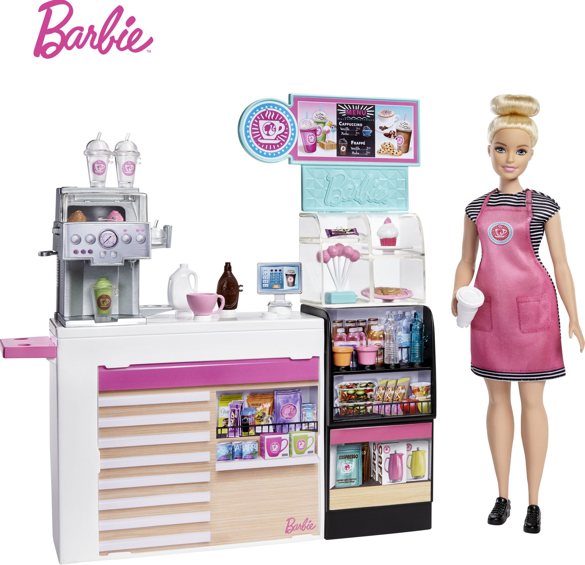 Barbie Coffee Shop Playset 2020 In Detail