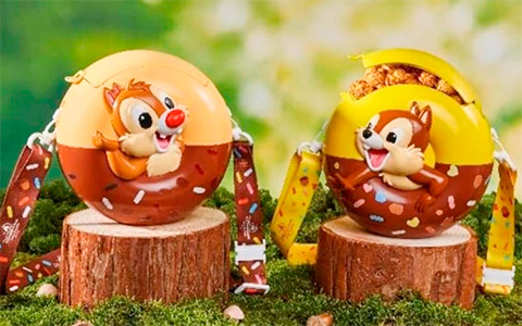 Super CUTE Donut shape popcorn buckets with Chip and Dale