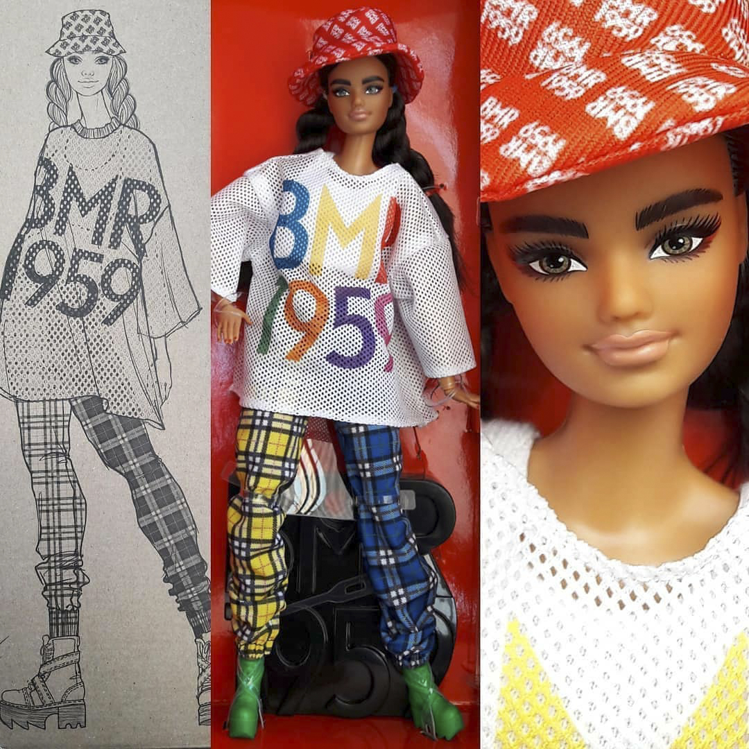 Barbie BMR1959 Collection Fashion Doll brune 