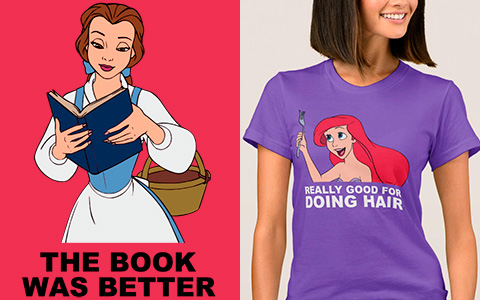 Disney Princesses T-Shirts with cool text