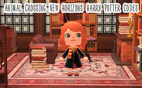 Animal Crossing New Horizons Harry Potter QR Codes and Custom Designs Codes