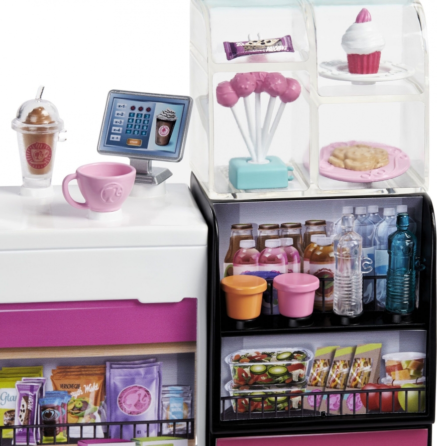 Barbie Coffee Shop playset 2020 with curvy doll