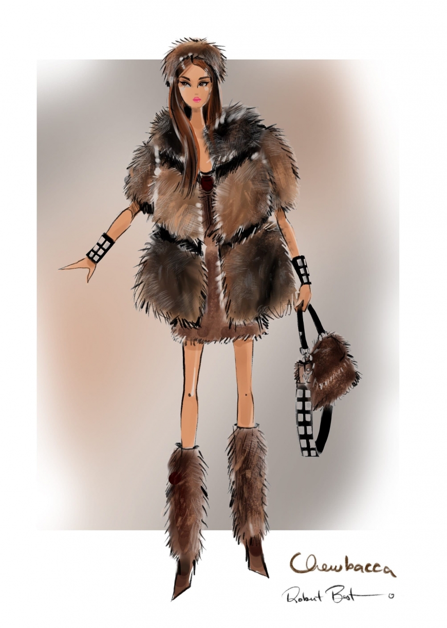 Barbie Collector Star Wars dolls fashion art designs