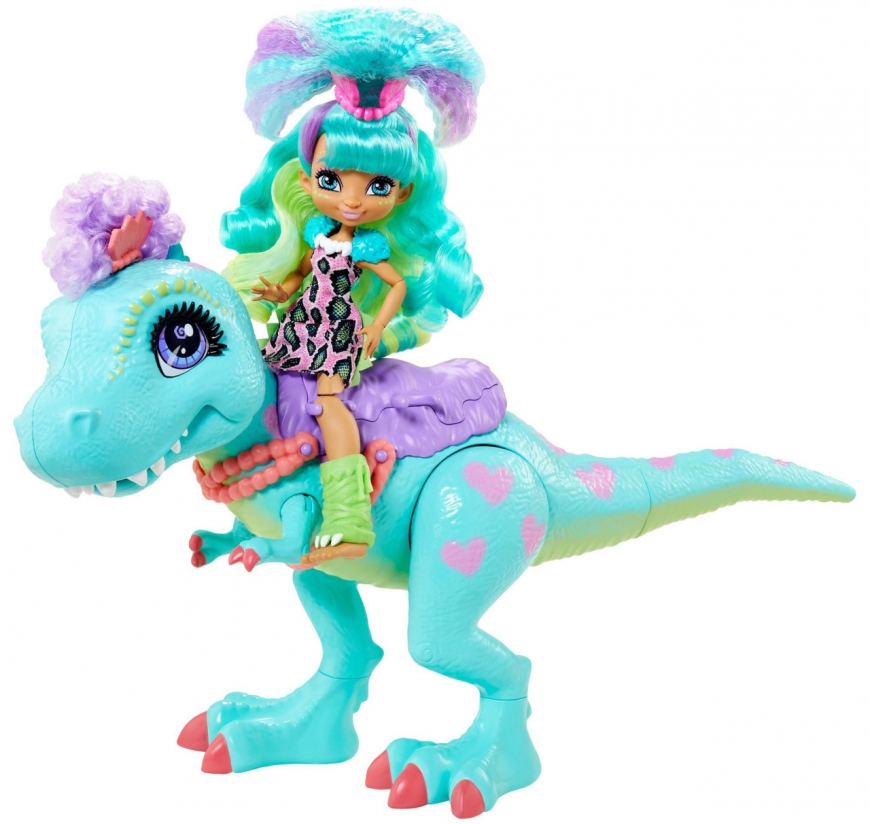 Cave Club Rockelle and dinosaur Mattel