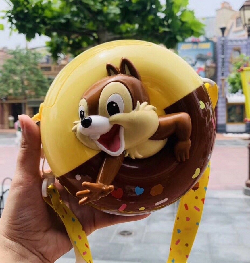 Super CUTE Donut shape popcorn buckets with Chip and Dale
