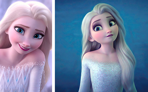 Lots of big and beautiful pictures of Elsa from Frozen 2 movie