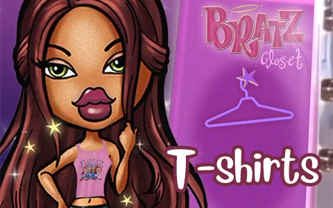 Bratz themed t-shirts from HOT TOPIC