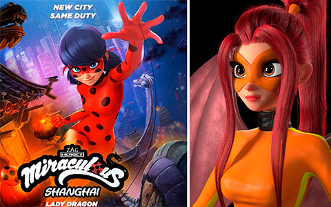 Miraculous Ladybug Shanghai Lady Dragon special - new poster and new heroines