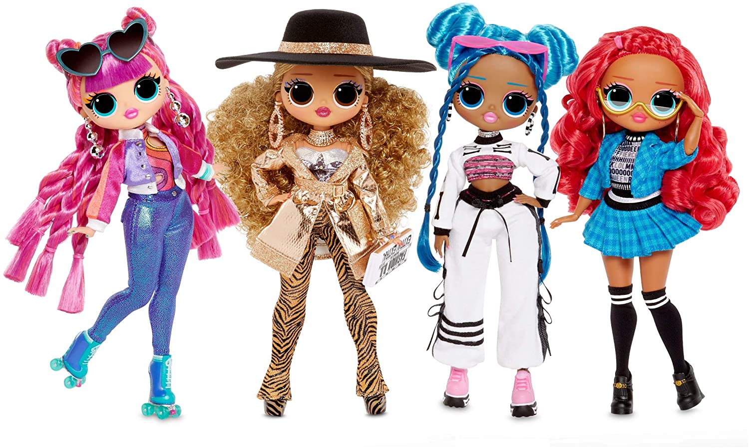 LOL OMG Series 3 dolls: Chillax, Roller Chick, Class Prez and Da Boss