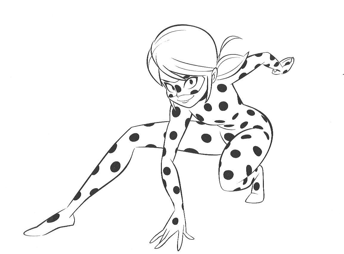 New beautiful Miraculous Ladybug coloring pages.