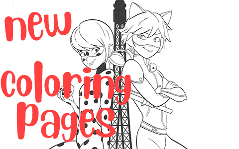 New beautiful Miraculous Ladybug coloring pages