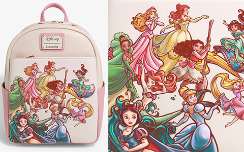 Loungefly new summer release - Disney Princess Sketch Mini Backpack