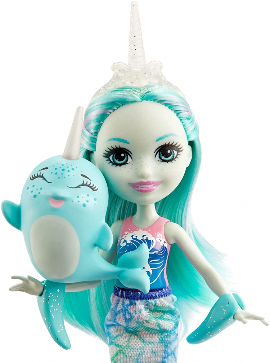 Enchantimals Snowy Valley collection Naddie Narwhal and Sword