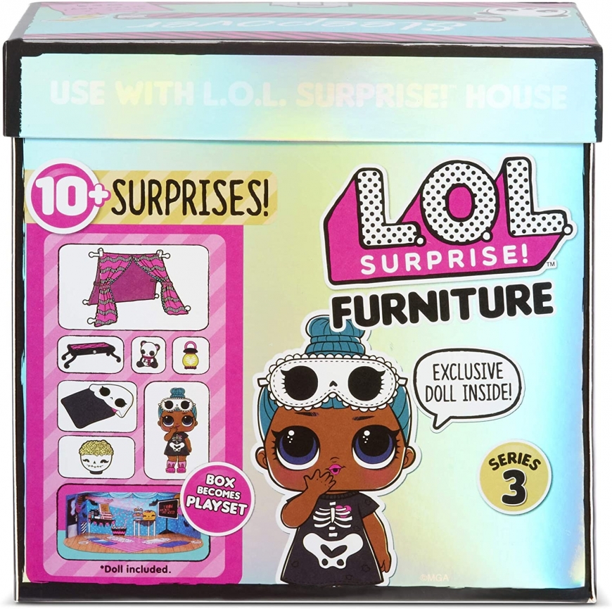 LOL Surprise Furniture 3 series: Sleepover - Sleepy Bones