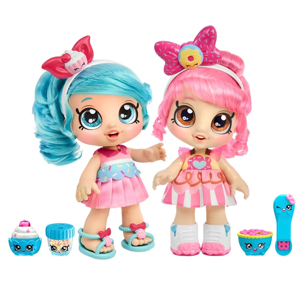 Kindi Kids Toddler Doll Exclusive Twin Pack - Jessicake & Donatina