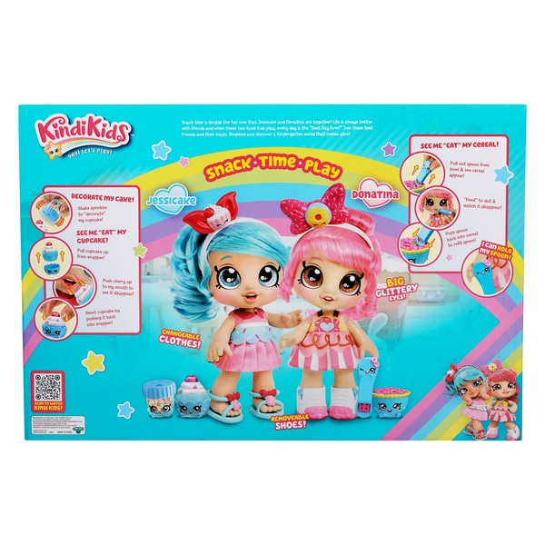 Kindi Kids Toddler Doll Exclusive Twin Pack - Jessicake & Donatina