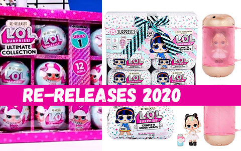 LOL Surprise Series 1, Confetti Pop, Under Wraps, Pets series 1 re-releases 2020!