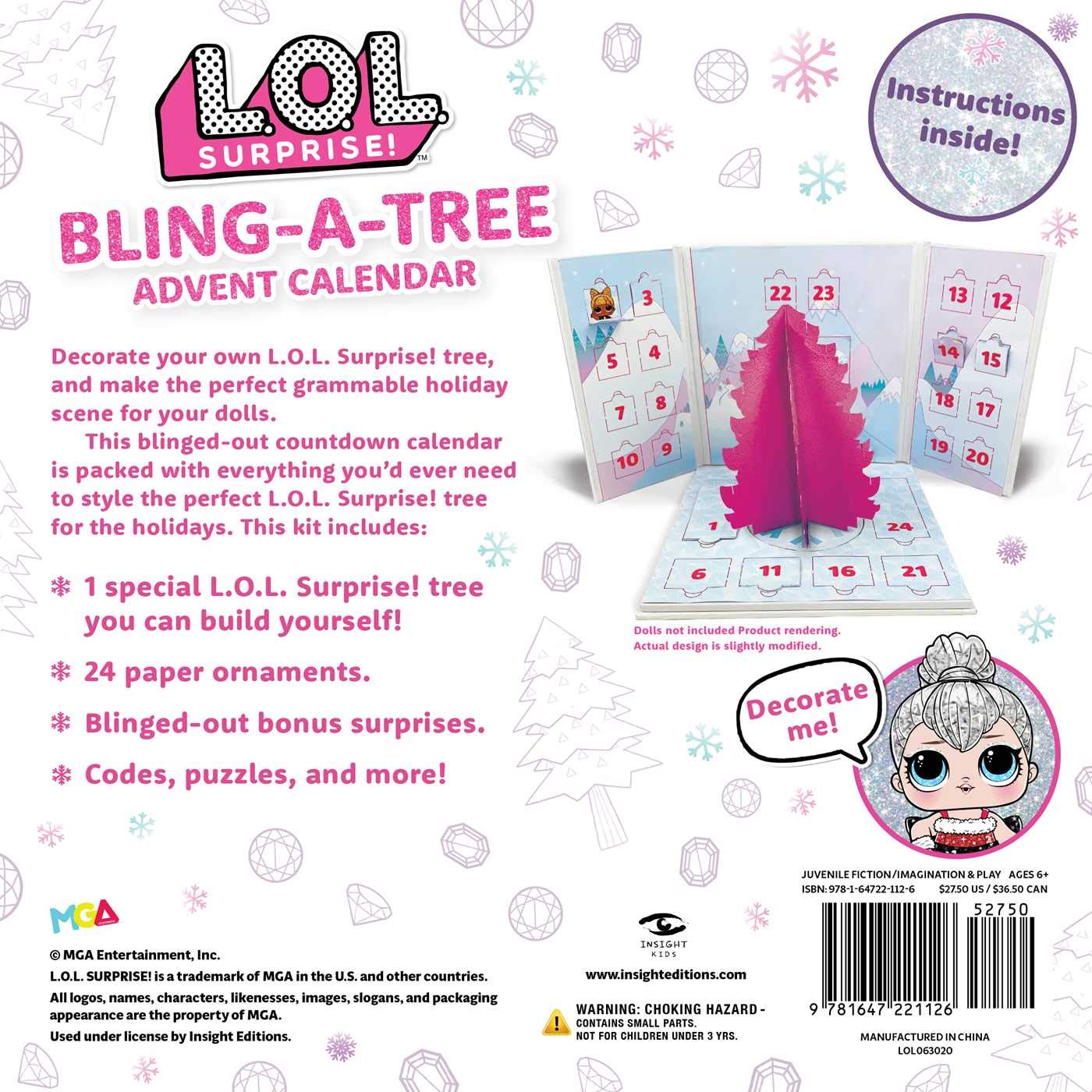 LOL Surprise BlingATree Advent Calendar 2020 paper surprises