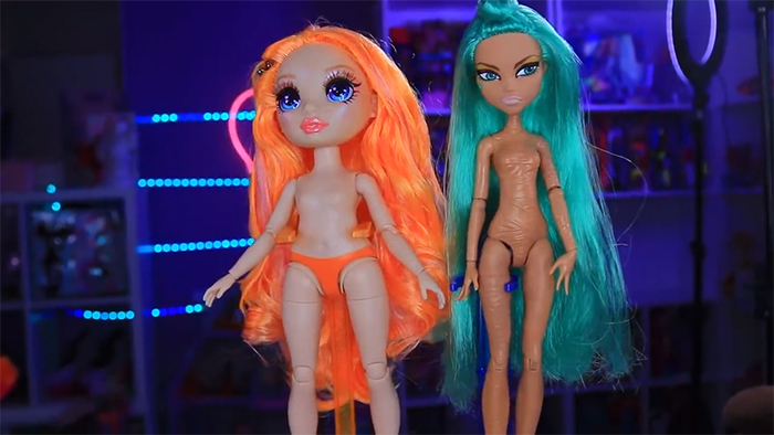 Comparison of Rainbow High dolls with OMG, Barbie and Monster High dolls