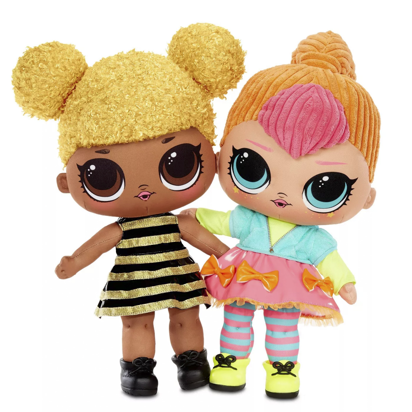 L.O.L. Surprise! Huggable Plush Queen Bee and Neon QT dolls - YouLoveIt.com