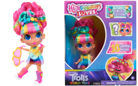 Limited Edition Hairdorables Loves Trolls World Tour doll