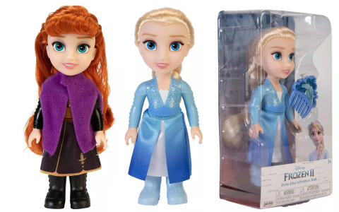 Disney Frozen 2 Adventure Petite single Elsa and Anna dolls from Jakks
