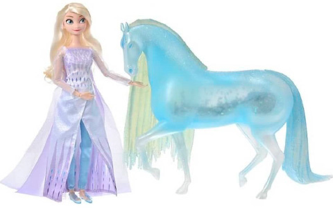 New Frozen 2 Elsa Snow Queen and ice Nokk doll set from Disney Store