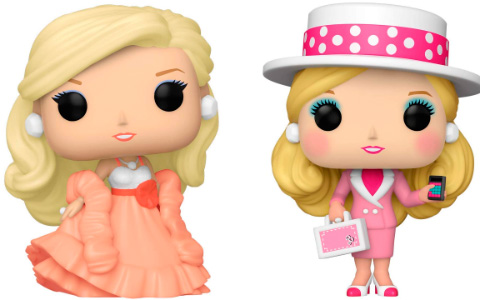 Funko POP Retro Toys Barbie: Peaches N Cream Barbie, Business Barbie, Rock Star Barbie