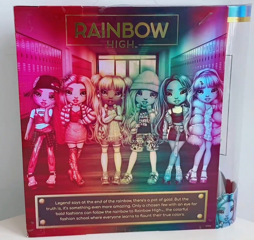 Rainbow High doll box
